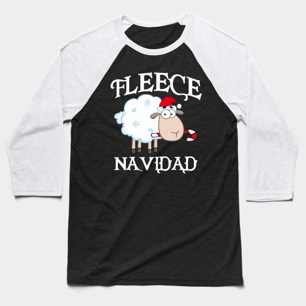Fleece Navidad Baseball T-Shirt by pretti ugli podcast